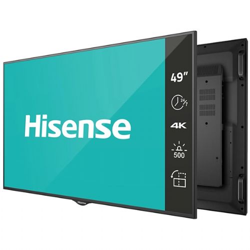 Hisense digital signage zaslon 49BM66AE 49'' / 4K / 500 nits / 60 Hz / (24h / 7 dni ) 49″ / 3840x2160 / Android 9.0