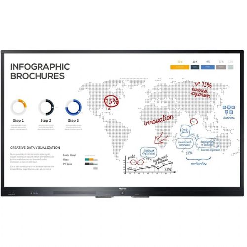 Interaktivni zaslon Hisense 86WR6BE 86'' / 4K / 370 nits / 60 Hz / zaslon na dotik 86" / 3840x2160 / Android 8.0