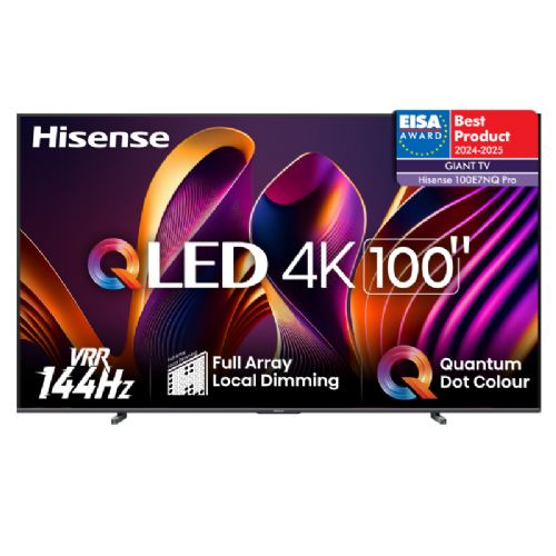 Televizor Hisense 100E7NQ PRO, 254 cm (100˝), 4K Ultra HD Tv, 144 Hz, Smart TV