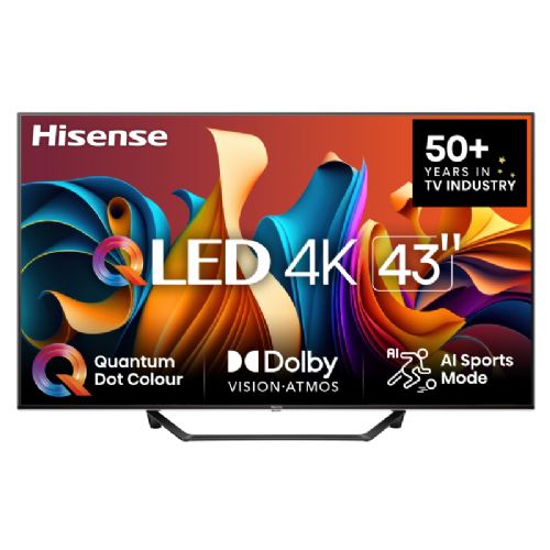 Televizor Hisense 43A7NQ, 109 cm (43"), QLED TV UHD, 60 Hz, Smart TV
