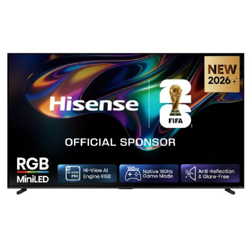 Televizor Hisense 85UR8S, 215 cm (85"), 4K RGB MiniLED, 180 Hz, VIDAA Smart TV, Dolby Atmos, črne barve