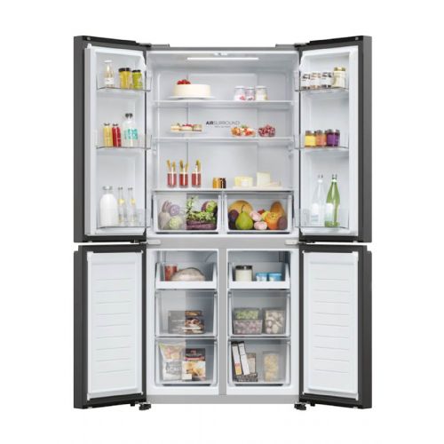 Hladilnik HAIER HCR3818ENPT, 181,5 cm, E, 467 l, 4-vratni, Temni inox 34005267