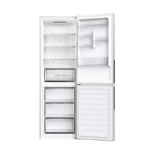 Hladilnik z zamrzovalnikom HOOVER HOCE 3T 618ES, 59,5 x 185,0 x 65,8 cm, srebrna