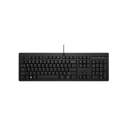 Tipkovnica HP 125 G2 USB žična, polna velikost, slovenska postavitev, numerična, črna