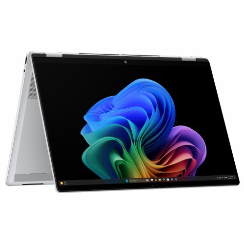 Prenosni računalnik HP OmniBook X Flip 16-as0054ng Intel Core Ultra 5 16" 3K OLED na dotik, 16 GB RAM, 512 GB SSD, AI Copilot+, DE, W11Home, srebrna