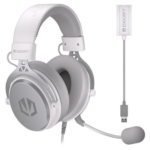 Igralne slušalke Endorfy Viro Plus, USB-A, bela (EY1A005)