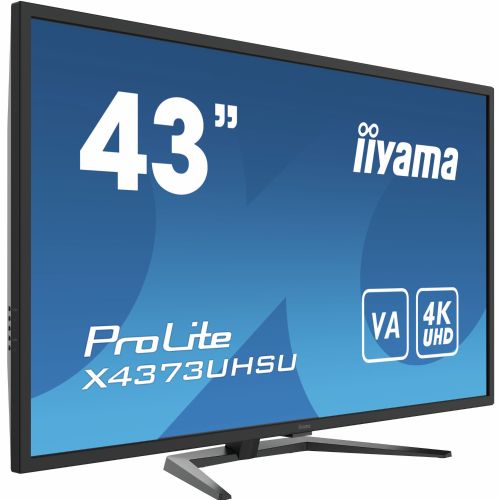 Monitor iiyama ProLite X4373UHSU-B1 108,0 cm (42,5"), 3840x2160 (4K UHD), 16:9 3ms 2xHDMI/DisplayPort/Mini DisplayPort VESA zvočnik 4K črn