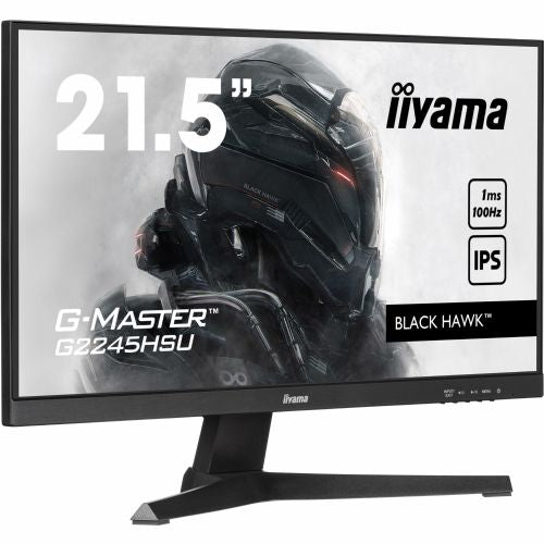 Monitor Iiyama G2245HSU-B2, 54,5 cm (21,5"), 1920 x 1080 FHD, 16:9, IPS, 300 cd/m2, 1 ms, crni