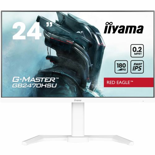 Monitor Iiyama GB2470HSU-W6, 60,5 cm (23,8"), 1920 x 1080 FHD, 16:9, IPS, 300 cd/m2, 0,2 ms, bijeli