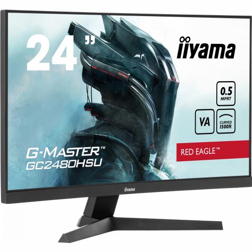 Monitor Iiyama GC2480HSU-B1, 60,5 cm (24"), 1920 x 1080 FHD, 16:9, VA, 300 cd/m2, 0,5 ms, crni
