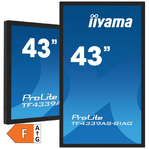 Interaktivni monitor IIYAMA ProLite TF4339AS-B1AG 108cm (42,5") 4K IPS 24/7 DP/HDMI zvočniki na dotik