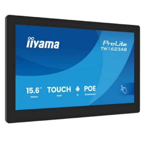 Informacijski monitor IIYAMA ProLite TW1623AS-B3P 39,5cm (15,6") P-CAP Android PoE na dotik