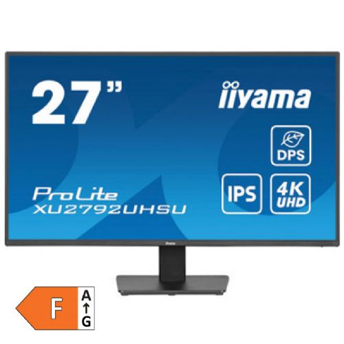 Monitor IIYAMA ProLite XU2792UHSU-B6 68,5cm (27"), 3840 x 2160 (4K UHD), IPS, 350 cd/m2,  DP/HDMI/USB zvočniki monitor