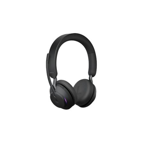 JABRA Evolve2 65 MS Stereo slušalice na uho Bluetooth bežične USB-C izolirane od buke crne boje Certificirano za Microsoft Teams
