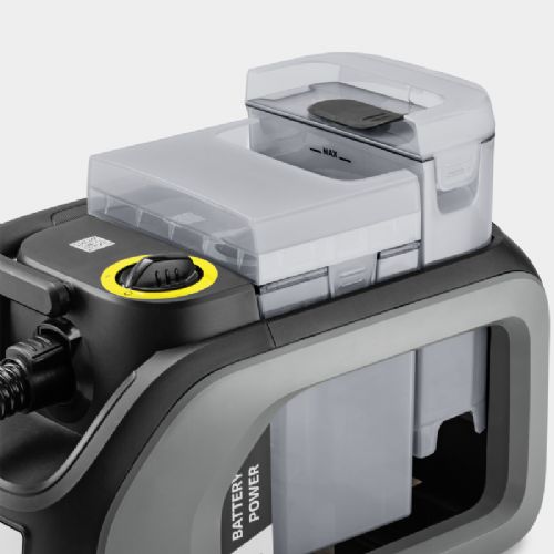 Akumulatorski globinski čistilnik Karcher Professional Puzzi 2/1 Bp 36 V, 3,7 kg, 1,7/2,9 l, antracit/sive barve