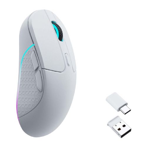 Keychron M3 RGB 1000Hz bežični gaming miš (bijeli) [M3-A3].