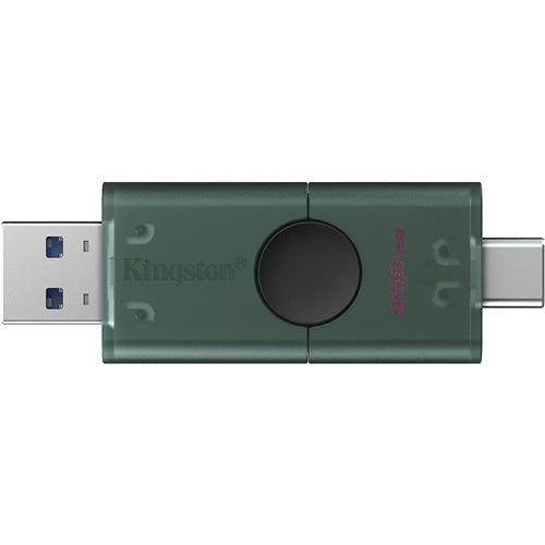 Kingston DataTraveler Duo 256 GB USB ključek (zelen/črn, USB-A, USB-C)