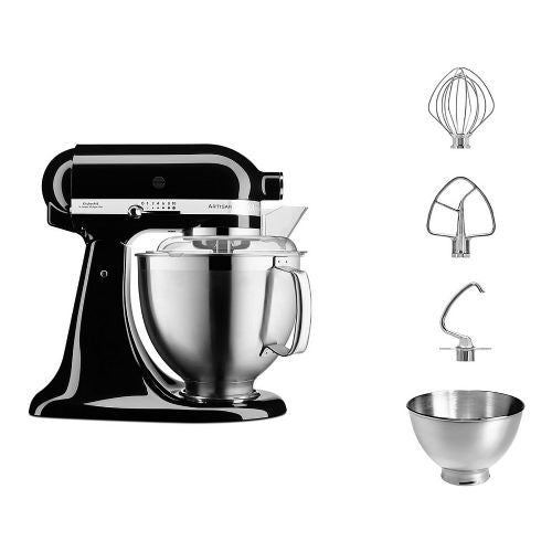 Kuhinjski robot Kitchenaid 5KSM185PSEOB, 4,8 l, črne barve