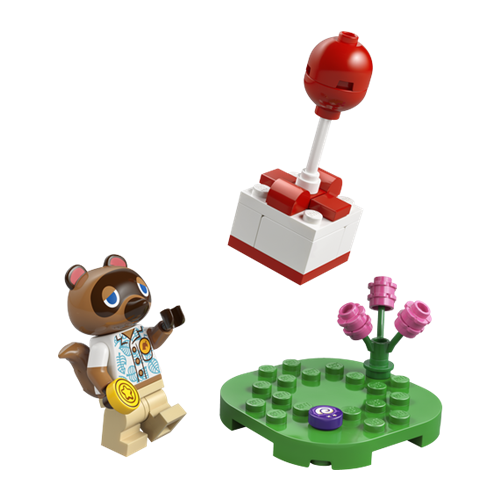 Kocke Lego 30731 Animal Crossing Tom Nook in balon darilo (polimerna vrečka), 33 kos, od 6. let (30731)