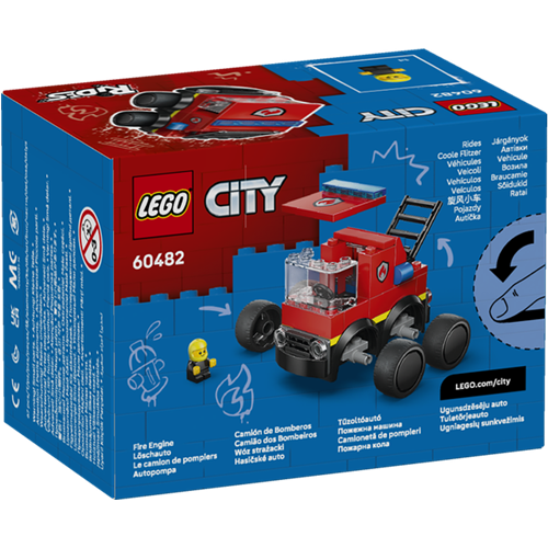 Kocke Lego City Cool Cars - Gasilski avto, 67 kos, od 5. let (60482)