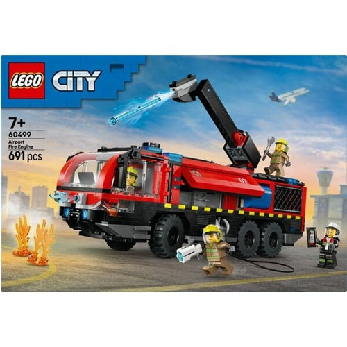 Kocke Lego City Gasilski tovornjak za letališče, 691 kos, od 7. let 60499