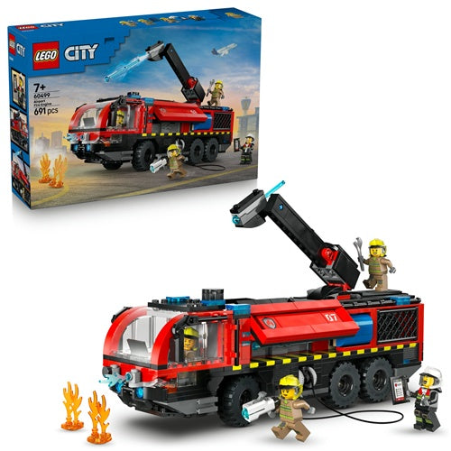 Kocke Lego City Gasilski tovornjak za letališče, 691 kos, od 7. let 60499