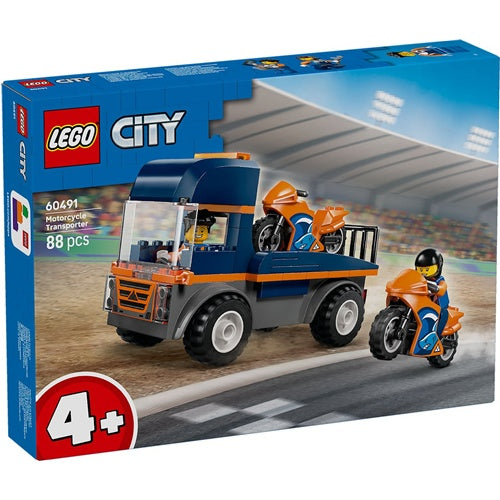 Kocke Lego City Motorcycle Transporter, 88 kos, od 4. let (60491)