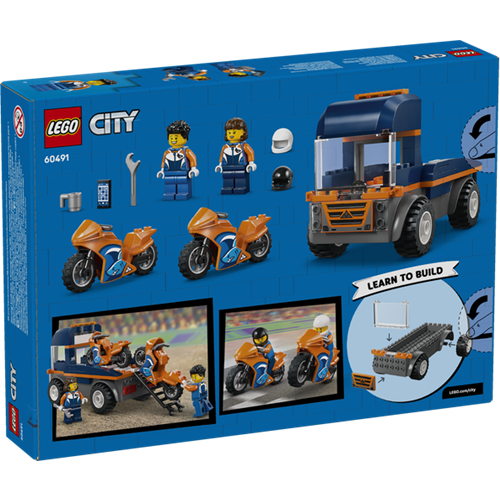 Kocke Lego City Motorcycle Transporter, 88 kos, od 4. let (60491)