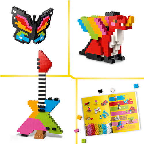 Kocke Lego Classic Ustvarjalne barvite kocke, 820 kos, od 5. let (11045)