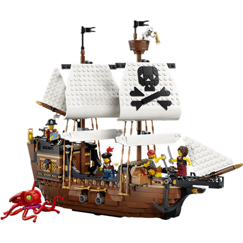 Kocke Lego Creator 3 v 1: Legendarna piratska ladja, 1074 kos, od 9. let (31387)