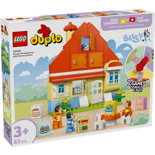 Kocke Lego Duplo: Blueyina družinska hiša z igro spomin (10459), 83 kock, od 3. let