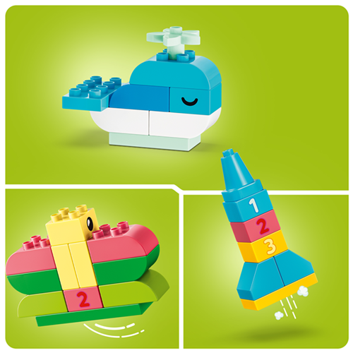 Kocke Lego DUPLO Classic Barvita ustvarjalna škatla, 80 kos, od 18. mesecev (10479)