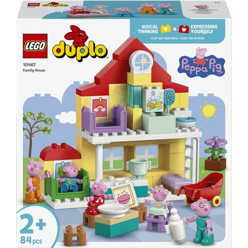 Kocke Lego DUPLO Družinska hiša Pujske Pepa, 84 kos, od 2. let (10467)