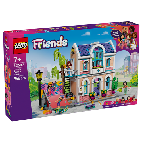 Kocke Lego Friends Liannina družinska hiša, 946 kock, od 7. let (42687)