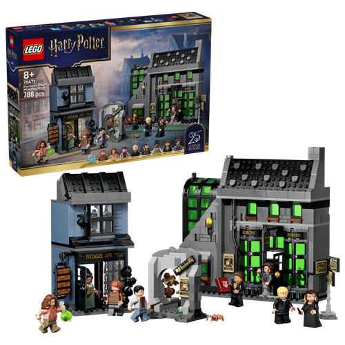 Kocke Lego Harry Potter: Čarovniške trgovine v Prečni ulici, 788 kos, od 8. let (76471)