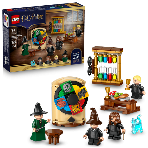 Kocke Lego Harry Potter Razvrščevalna slovesnost s klobukom za razvrščanje, 124 kos, od 7. let (76460)