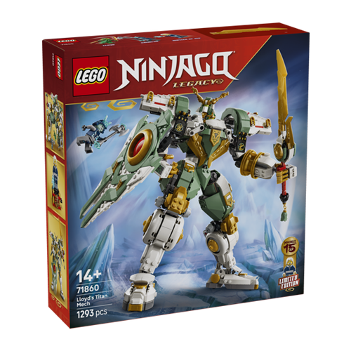 Kocke Lego Ninjago 15. obletnica: Lloydov titanski robot, 1293 kos, od 14. let (71860)