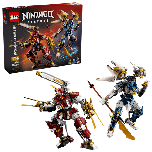 Kocke Lego Ninjago: Dvojna titana Meha, 1707 kos, od 12. let (71870)