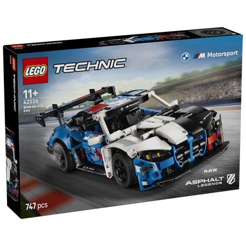 Kocke Lego Technic dirkalnik BMW M4 GT3 EVO, 747 kos, od 11. let (42226)