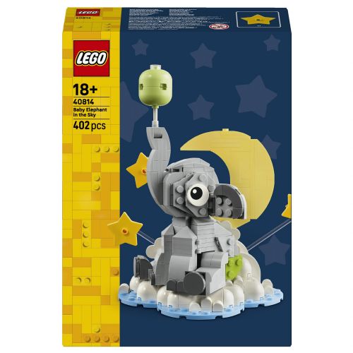 Kocke Lego Iconic: Lebdeči slonček, 402 kos, od 18. let (40814)