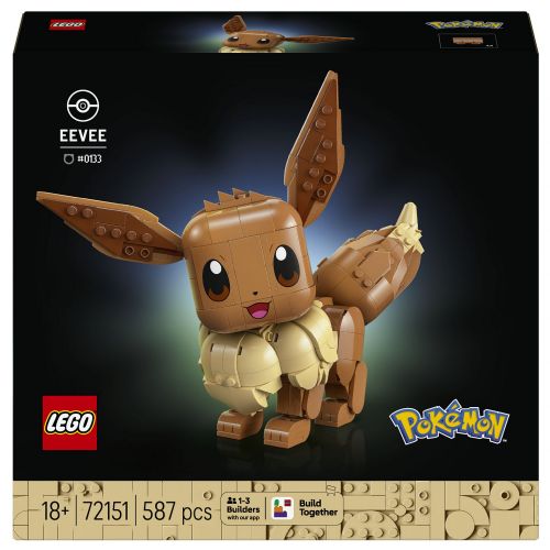 Kocke Lego Pokemon: Eevee, 587 kos, od 18. let (72151)