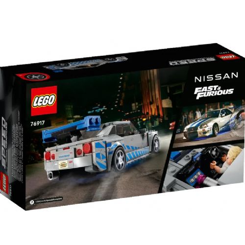 Kocke Lego® Speed ​​​​Champions: 2 Fast 2 Furious Nissan Skyline GT-R (R34) (76917)