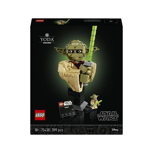 Kocke Lego Star Wars: Yoda doprsni kip, 399 kos, od 18. let (75438)