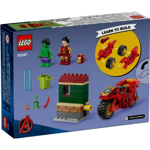 Lego® Super Heroes: Iron Man s motorom i Hulk (76287)