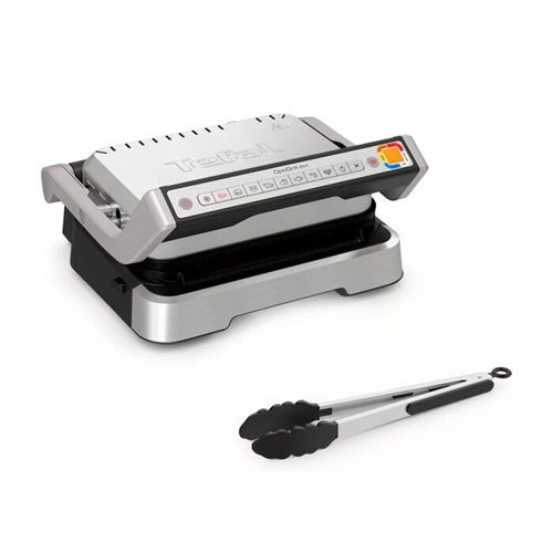 Tefal OptiGrill 2 u 1 kontaktni roštilj GC773D, ​​​​2100 W, s hvataljkama za roštilj, od 80° - 275°C, nehrđajući čelik