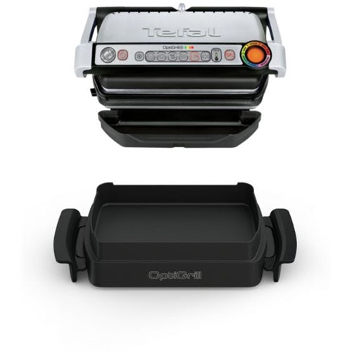 Kontaktni roštilj Tefal Optigrill + Snacking &amp; Baking GC714D, 2000W, crno/srebrni