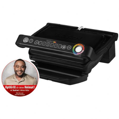 Tefal OptiGrill GC7058 kontaktni roštilj, 2000 W, crni