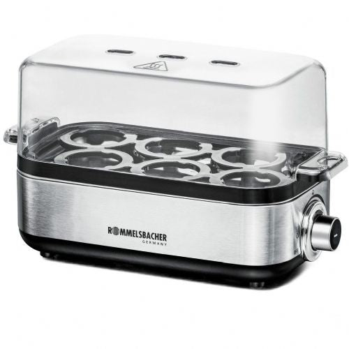 Rommelsbacher ER 600 kuhalo za jaja (nerđajući čelik/crna)