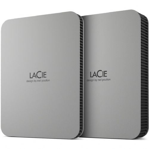 Zunanji HDD disk LaCie Mobile Drive 5TB, 2,5", USB-C 3.2 Gen 1, aluminijasto ohišje, srebrn