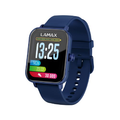 Pametna ura LAMAX BCool 2 Play, 1.83" zaslon, Bluetooth 5.3 klici, 100+ športnih načinov, 7 dni baterije, modre barve